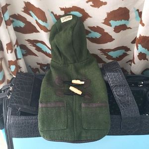 Dog semi wool coat with a silky like lining